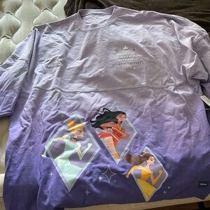 Disney Princess Half Marathon 2023. Purple long sleeve shirt with Princesses